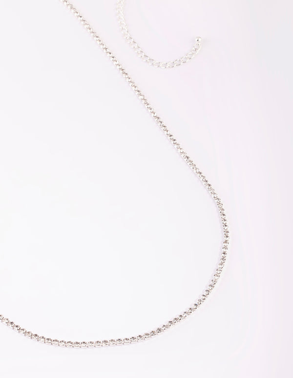 Silver Diamante Waist Chain