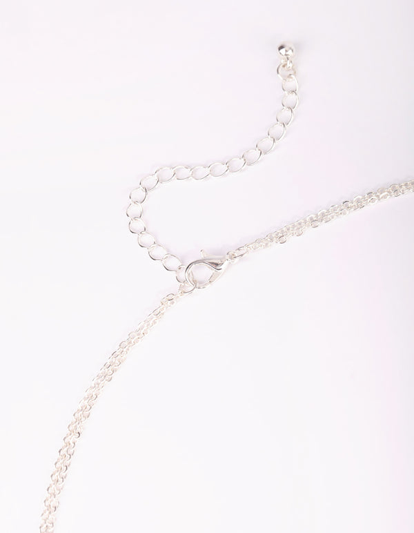 Silver & Cubic Zirconia Body Chain
