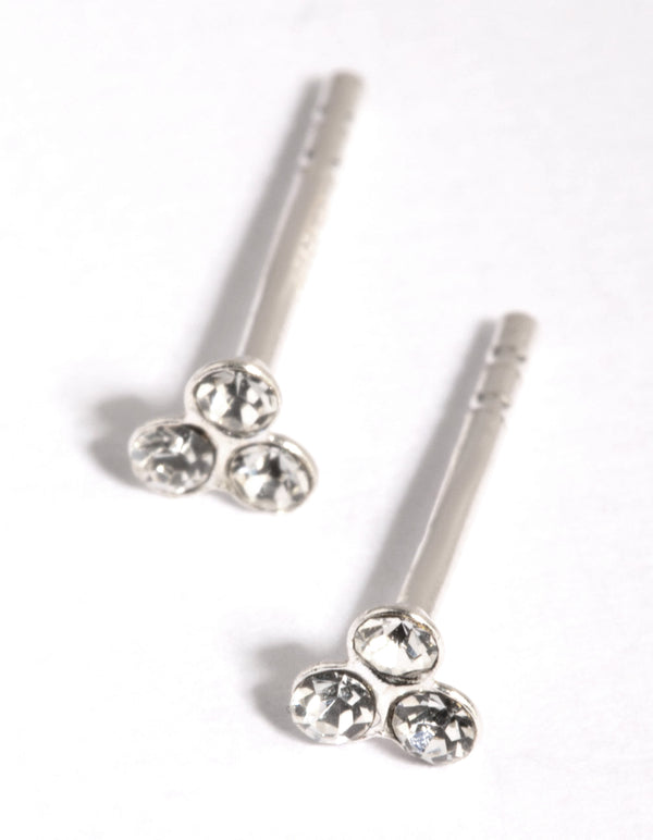 Sterling Silver Ball Stud & Huggie Earring Pack