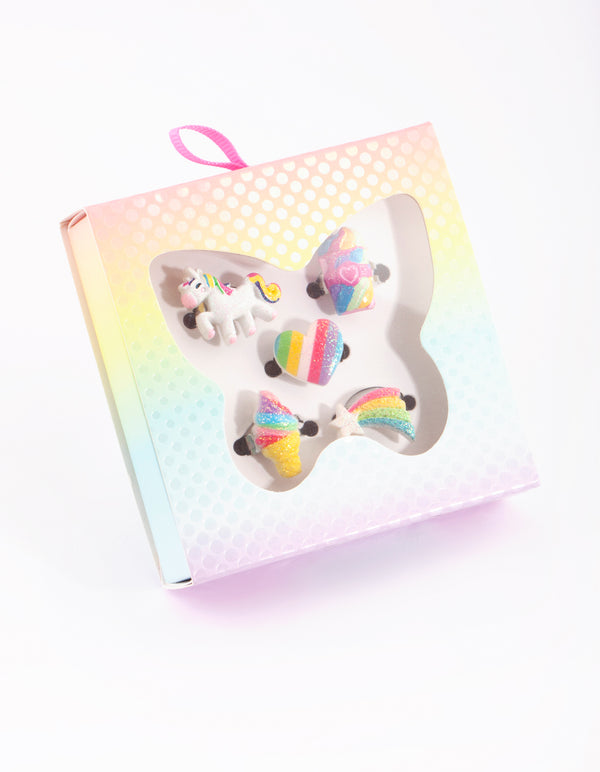 Kids Rainbow Ring 5-Pack