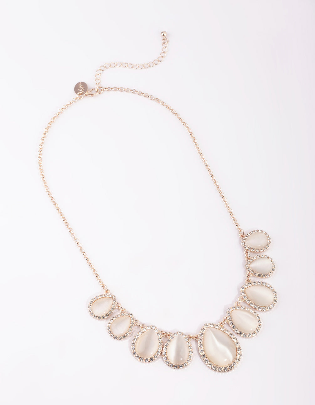 Rose Gold Classic Necklace & Earrings Set