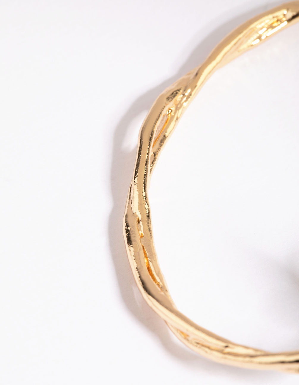 Gold Plated Leaf Cuff Bracelet