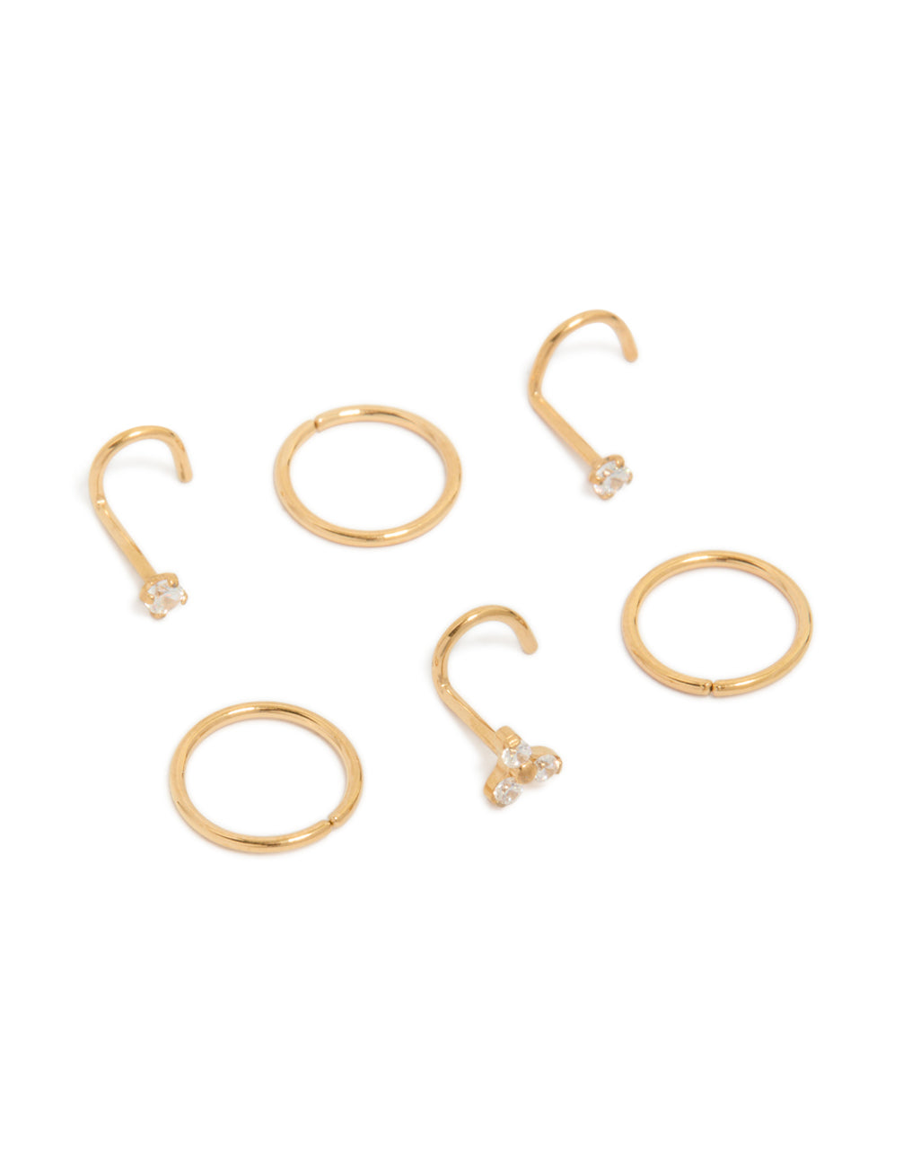 Titanium Diamante Nose Studs