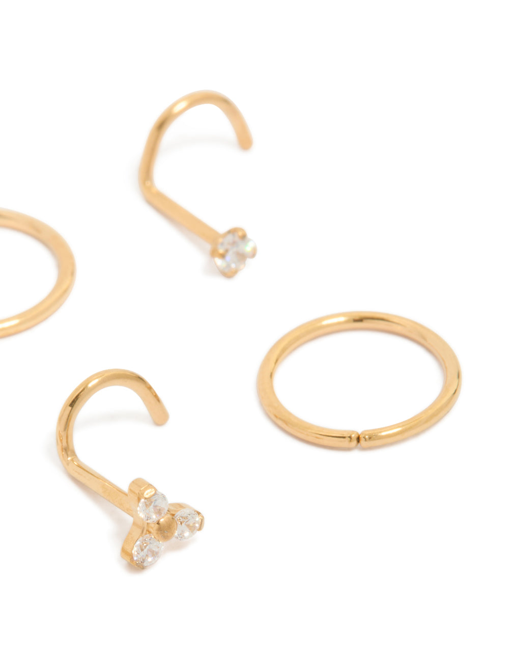 Titanium Diamante Nose Studs