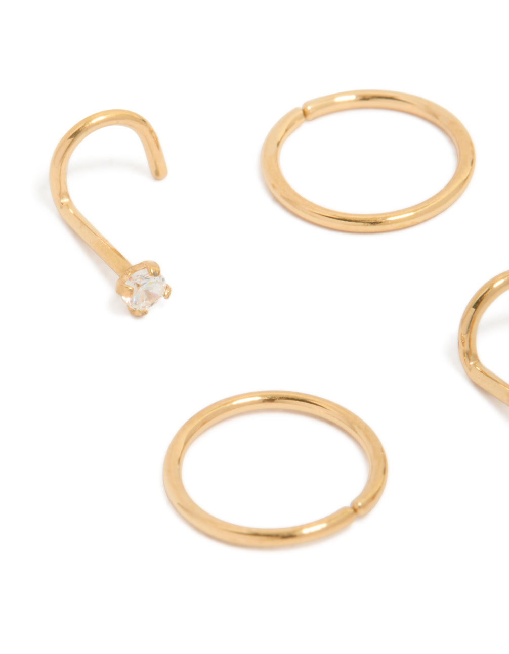 Titanium Diamante Nose Studs
