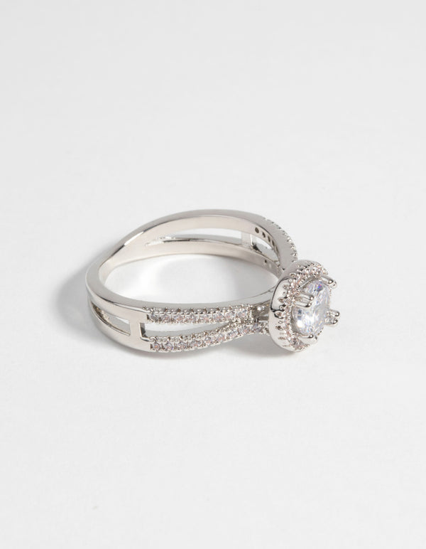 Silver Cubic Zirconia Ring