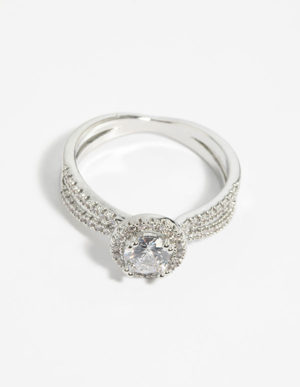 Silver Cubic Zirconia Ring