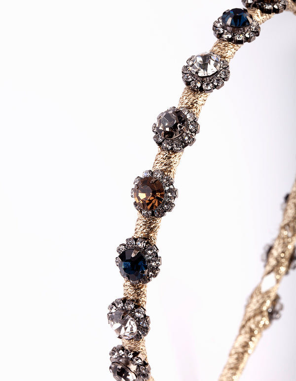 Thread Wrapped Diamante Headband