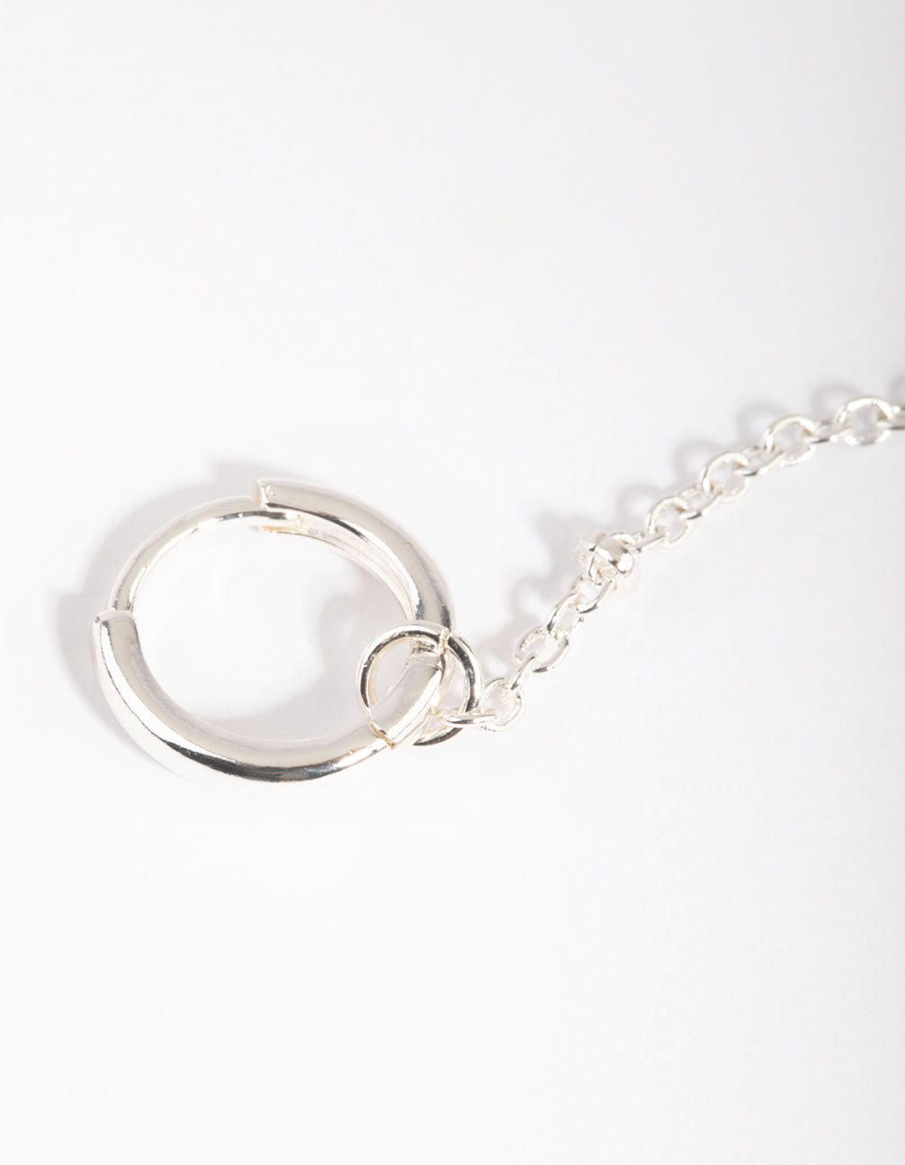 Silver Chain Drop Earrings