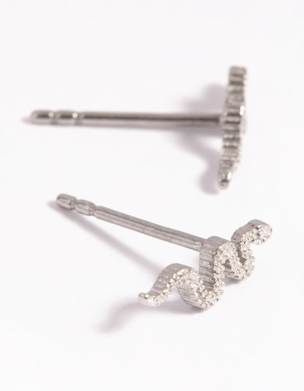 Surgical Steel Snake Stud Earrings