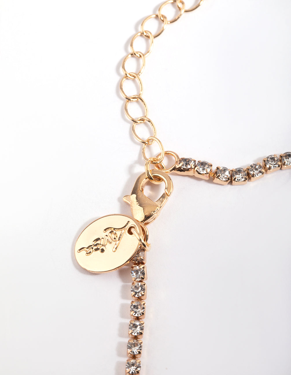Teardrop Diamante Necklace & Earrings Set
