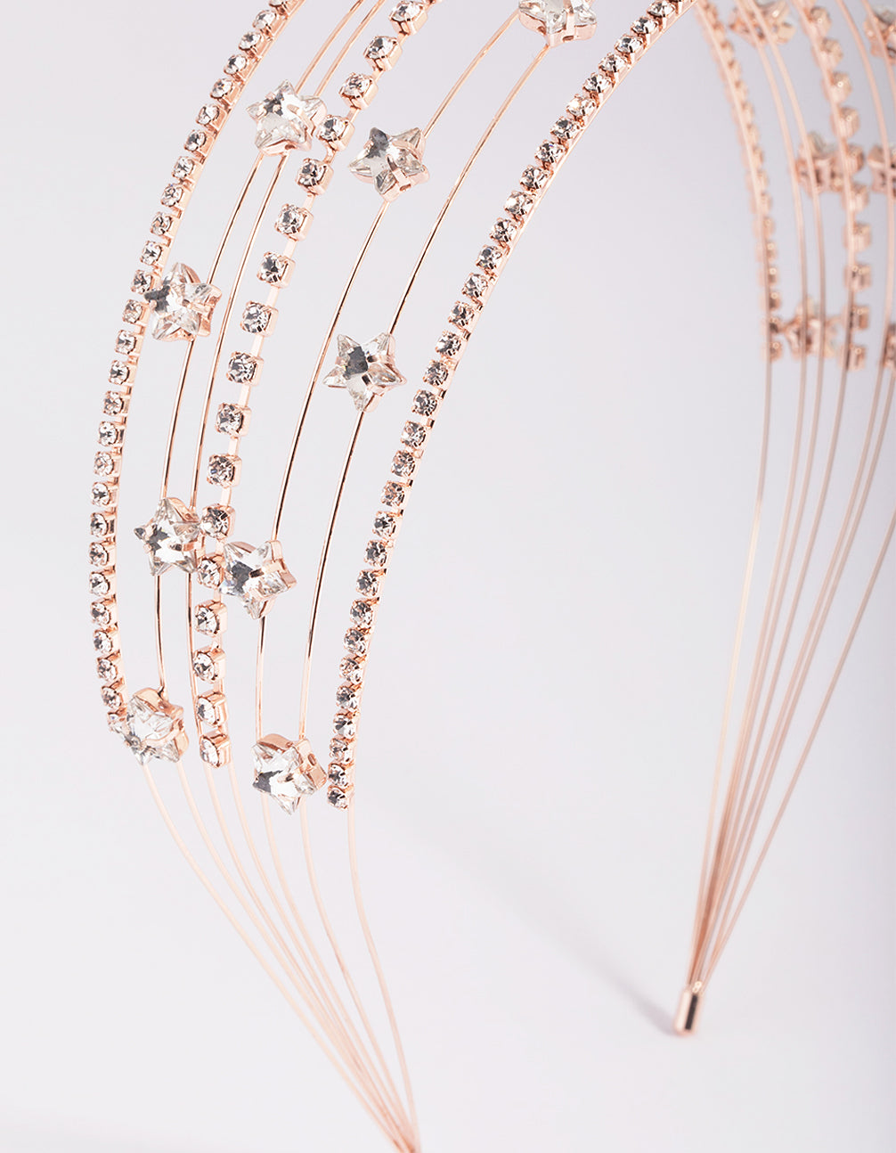 Rose Gold Diamante Star Headband