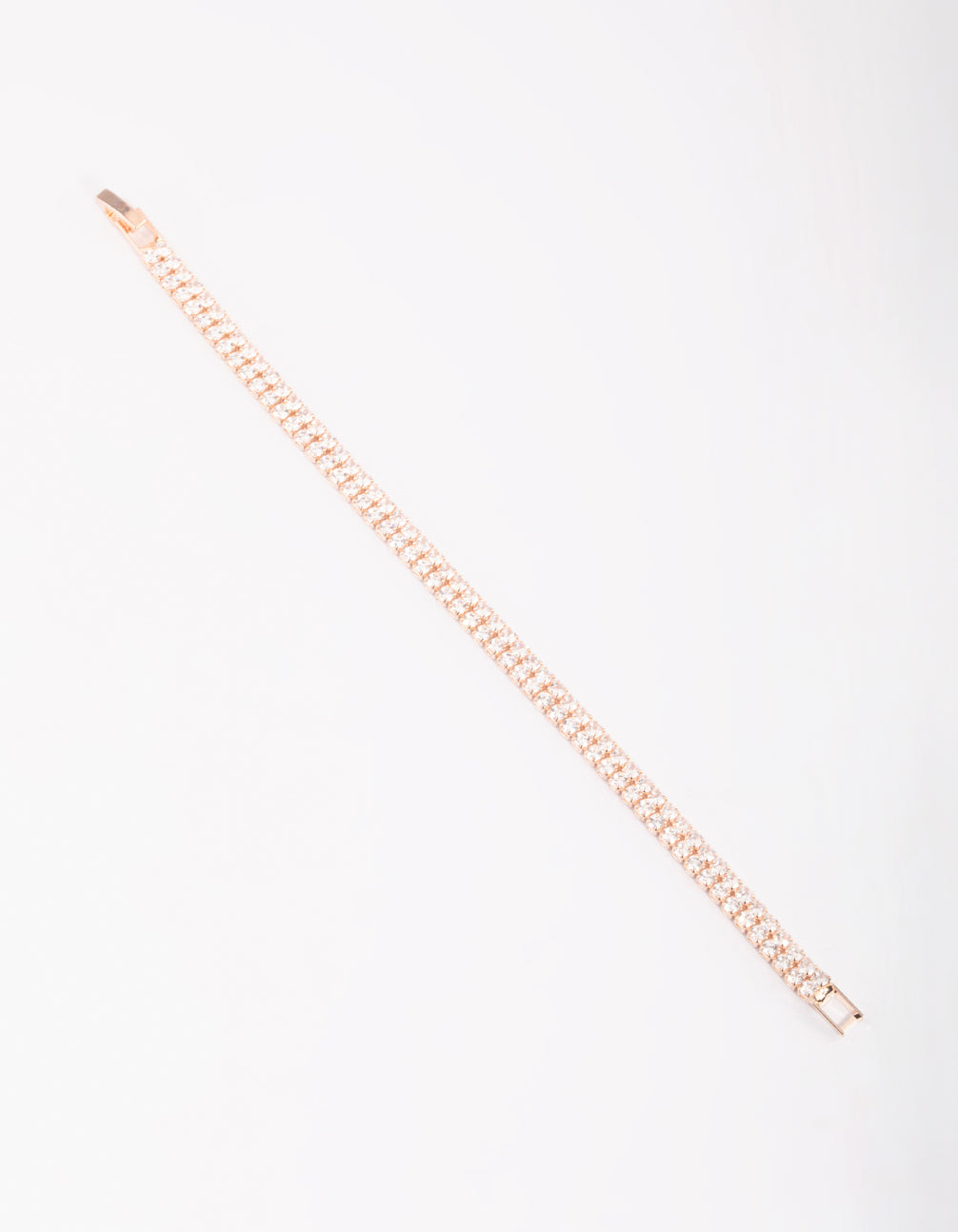 Rose Gold Cubic Zirconia Tennis Bracelet
