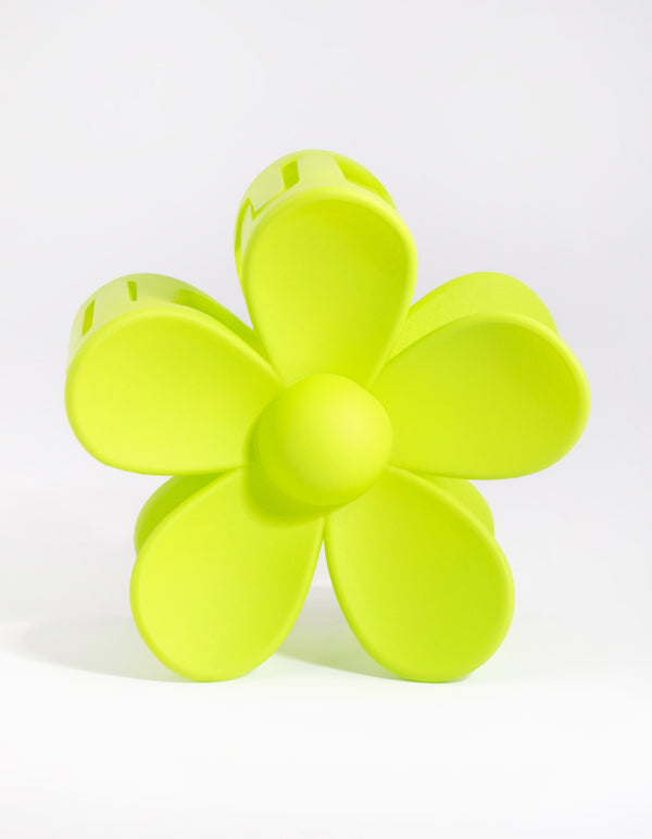 90s Green Daisy Flower Claw