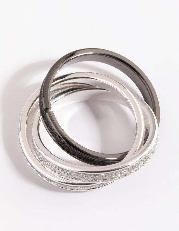 Glitter Ring Stack Pack