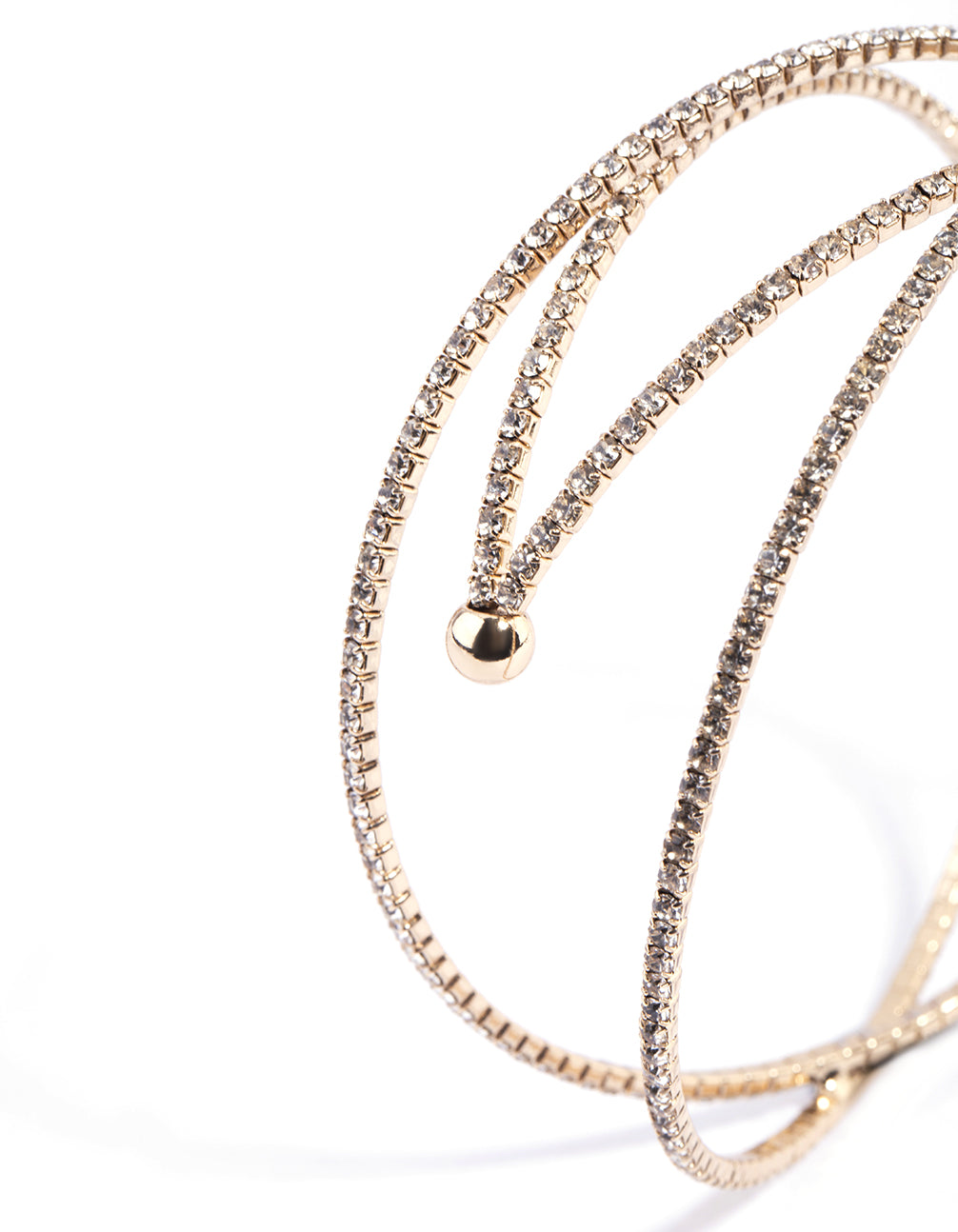 Gold Diamante Arm Cuff