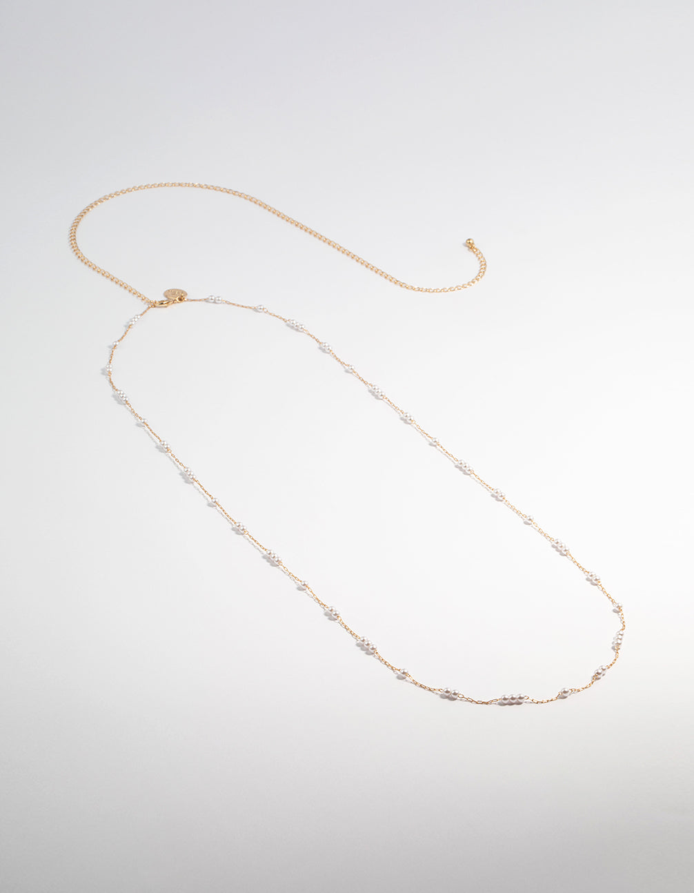 Gold Dainty Pearl Waist Chain