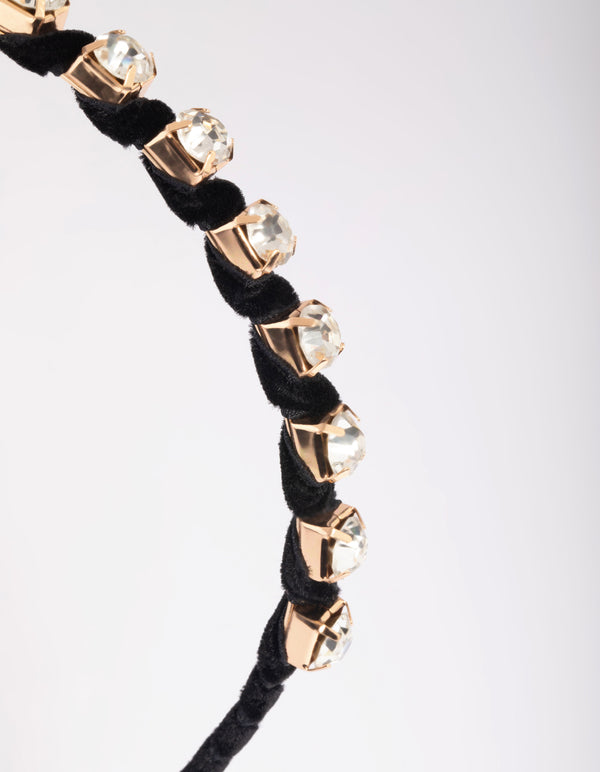 Gold Wrapped Jewel Headband