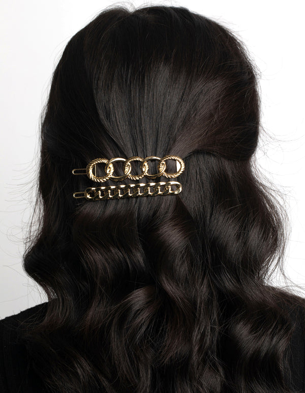 Gold Chain Link Clips