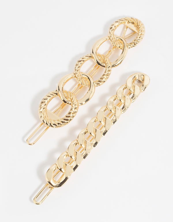 Gold Chain Link Clips