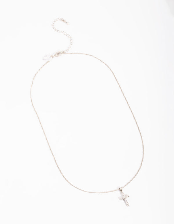 Silver Cross Necklace