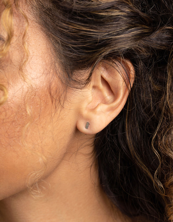 Sterling Silver Bar Jacket Earrings