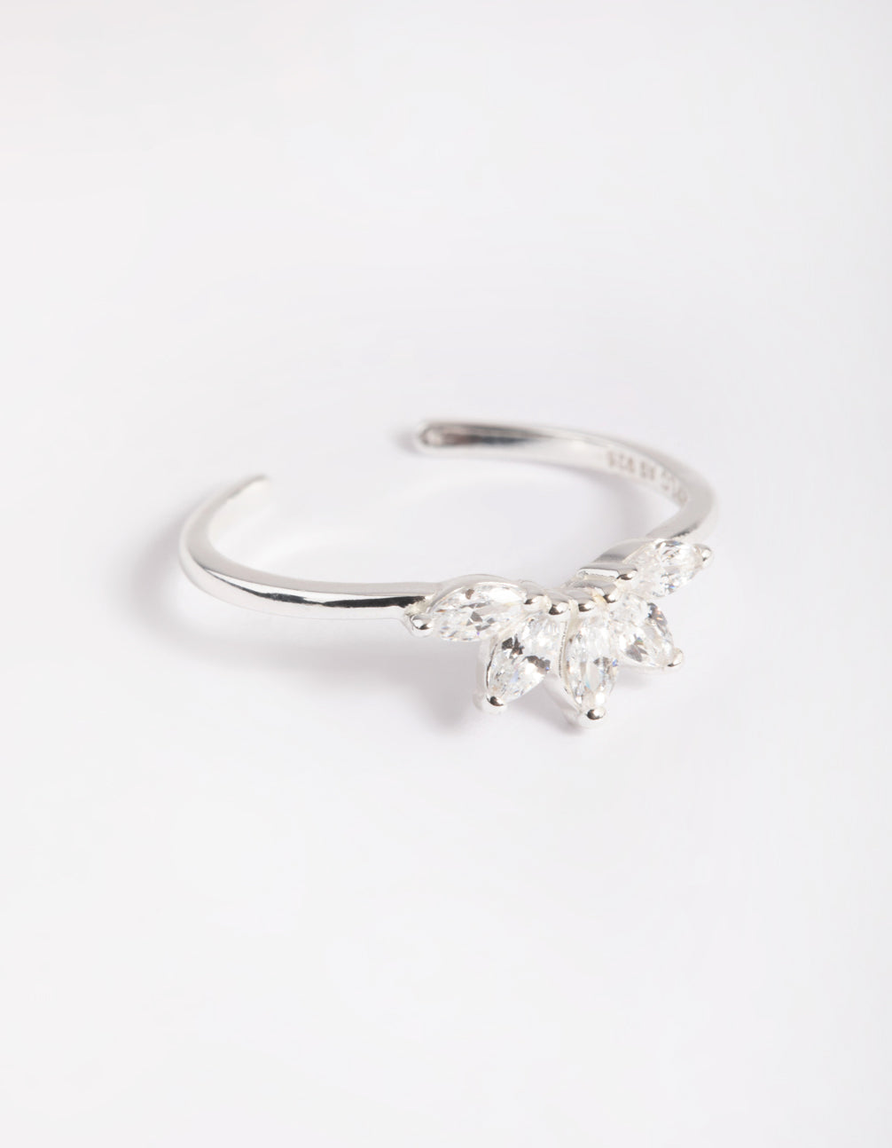 Sterling Silver Fan Ring