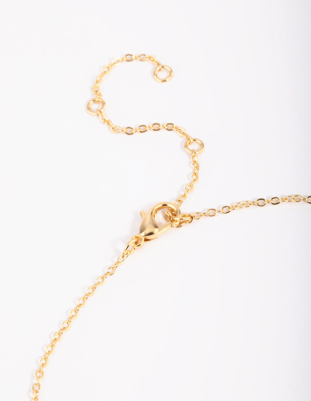 Gold Plated Freshwater Pearl & Rose Quartz Charm Necklace