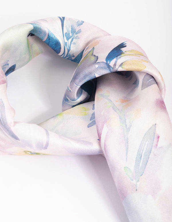 Soft Watercolour Bandana Hair Scarf
