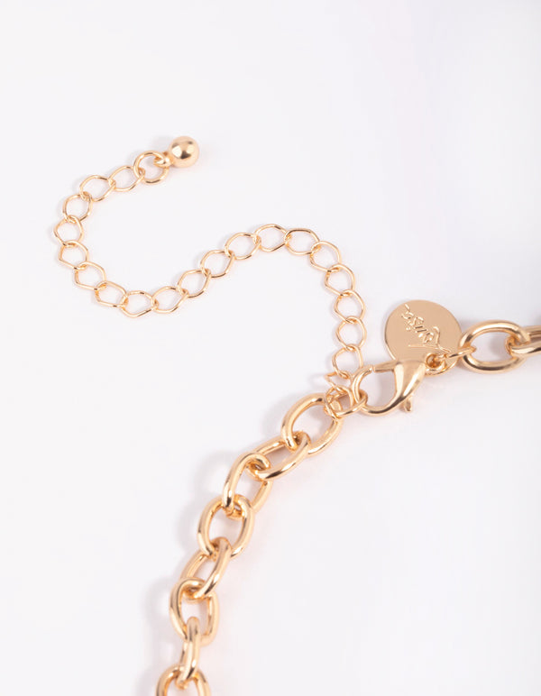 Gold Pearl Necklace
