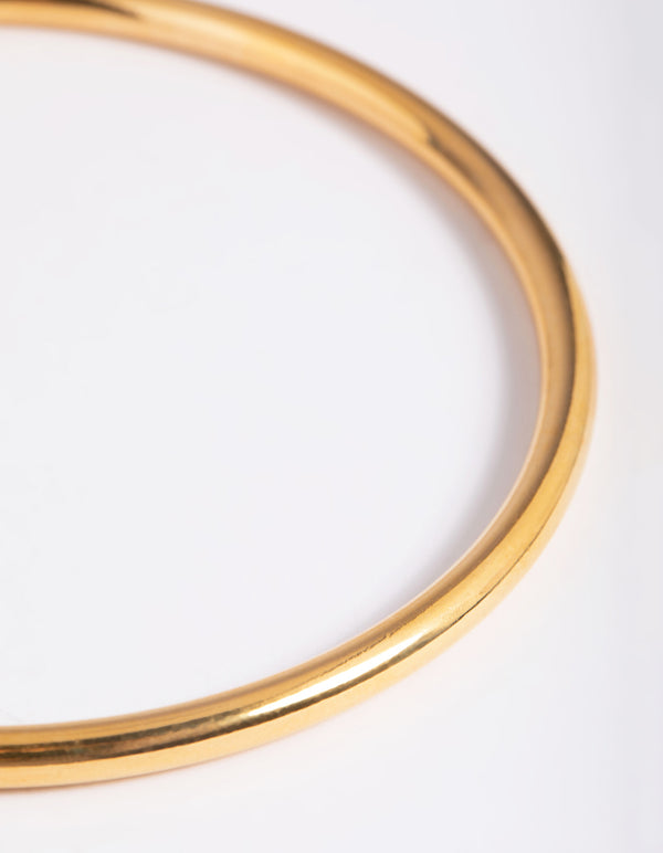 Waterproof Gold Plated Stainless Steel Bangle
