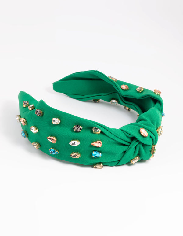 Mixed Stone Knot Headband