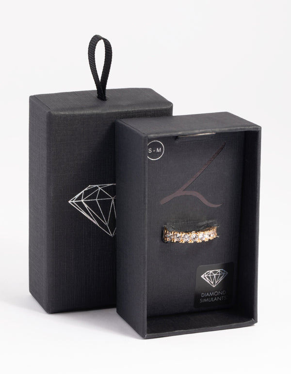 Gold Cubic Zirconia Ring