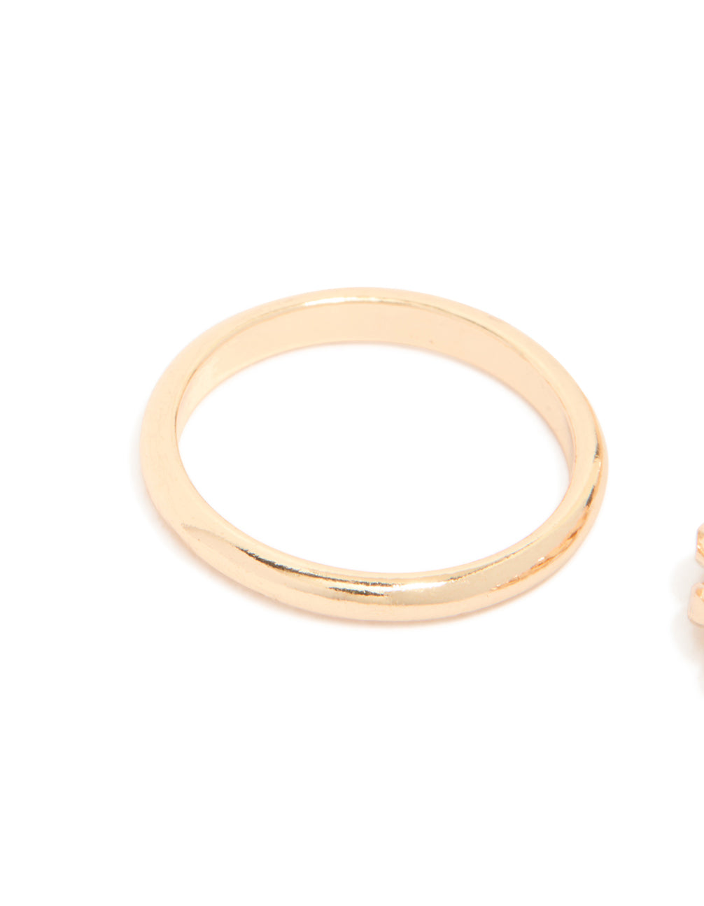 Gold Twisted Ring Stack Pack