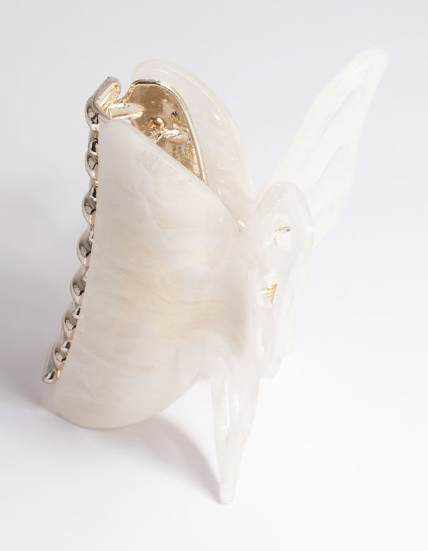 White Marble Butterfly Claw