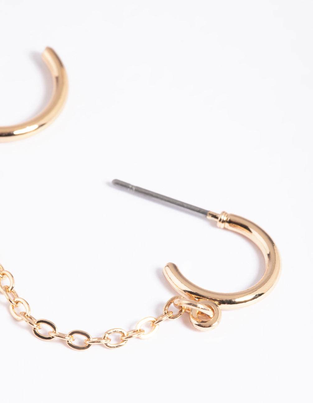 Gold Basic Chain link Earrings 5-Pack