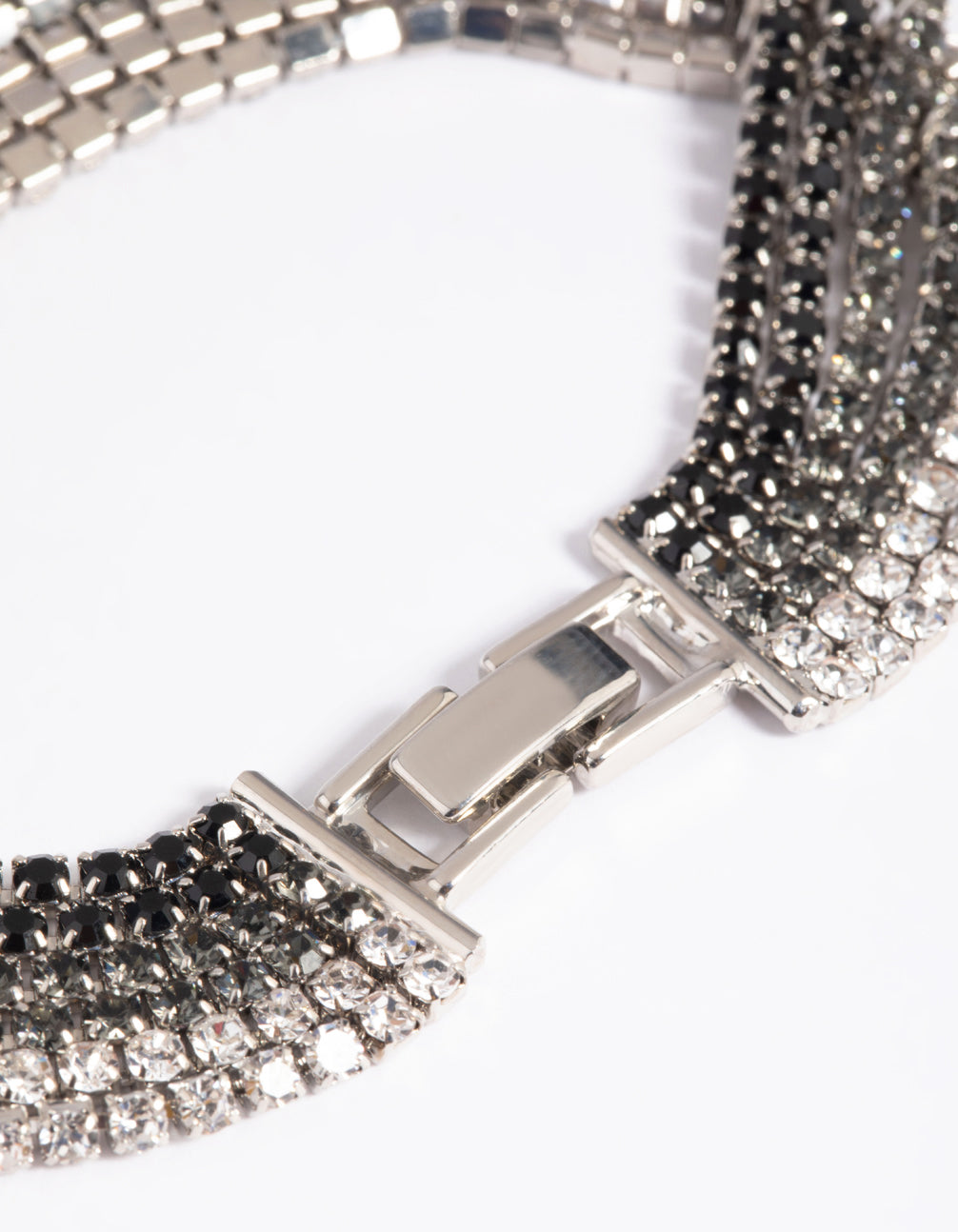 Silver Diamante Ombre Bracelet