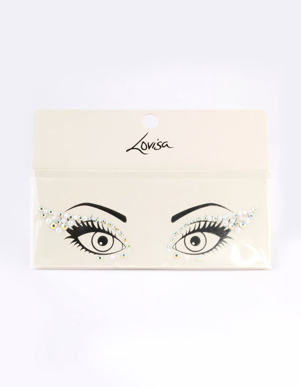 Pearl Cat Eye Face Jewels