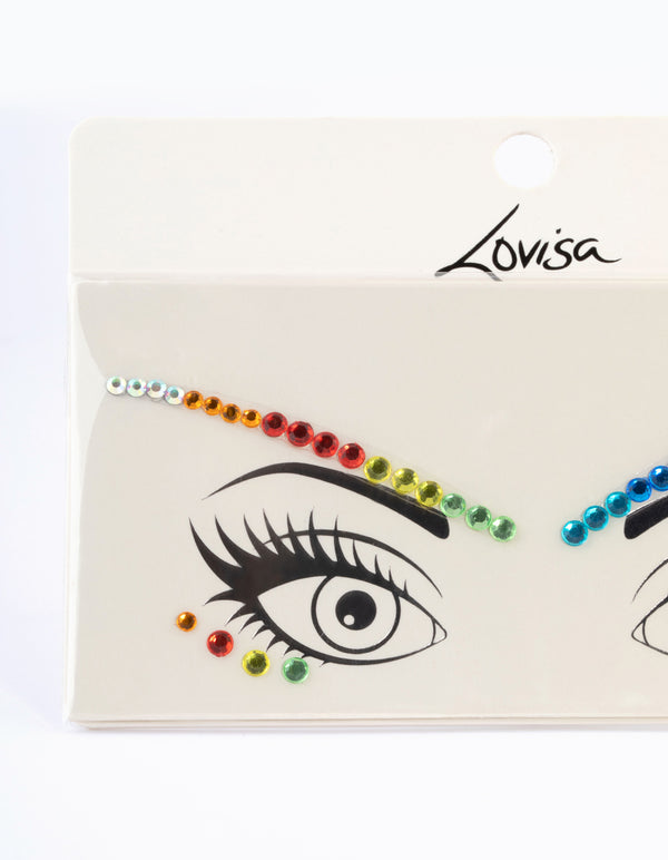 Rainbow Brow Face Jewels