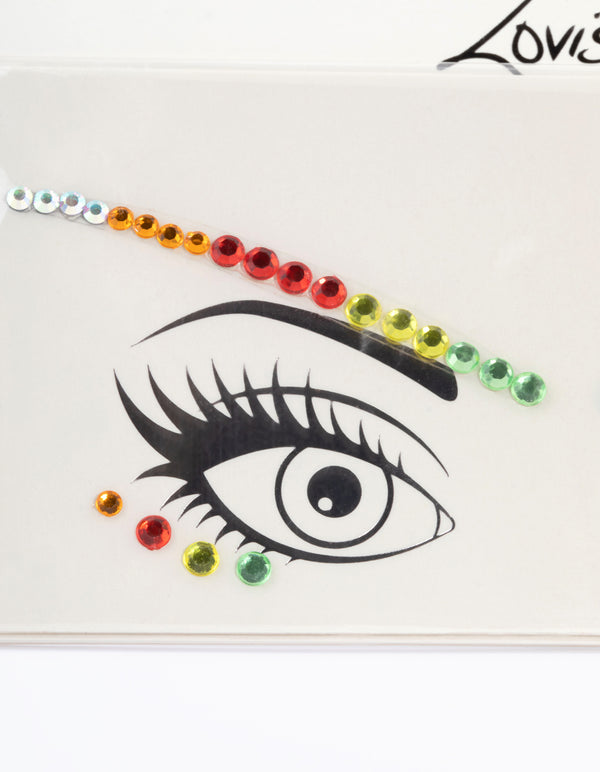 Rainbow Brow Face Jewels
