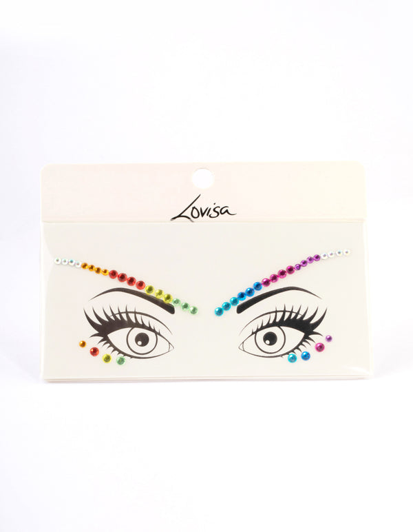 Rainbow Brow Face Jewels