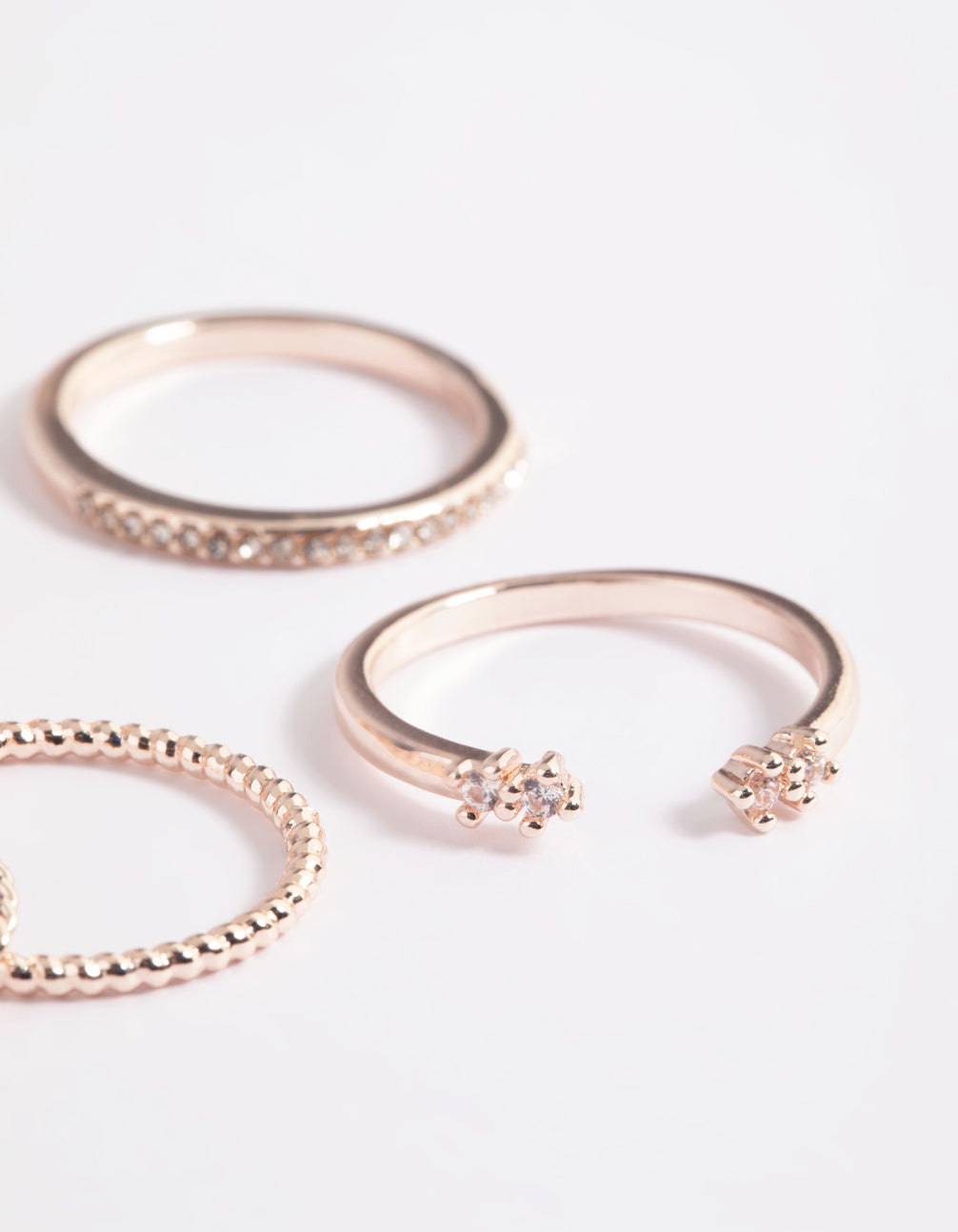 Rose Gold Filigree Butterfly Ring 5-Pack