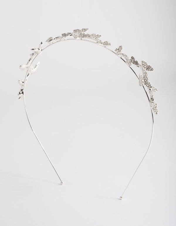 Gold Butterfly Diamante Detailed Headband
