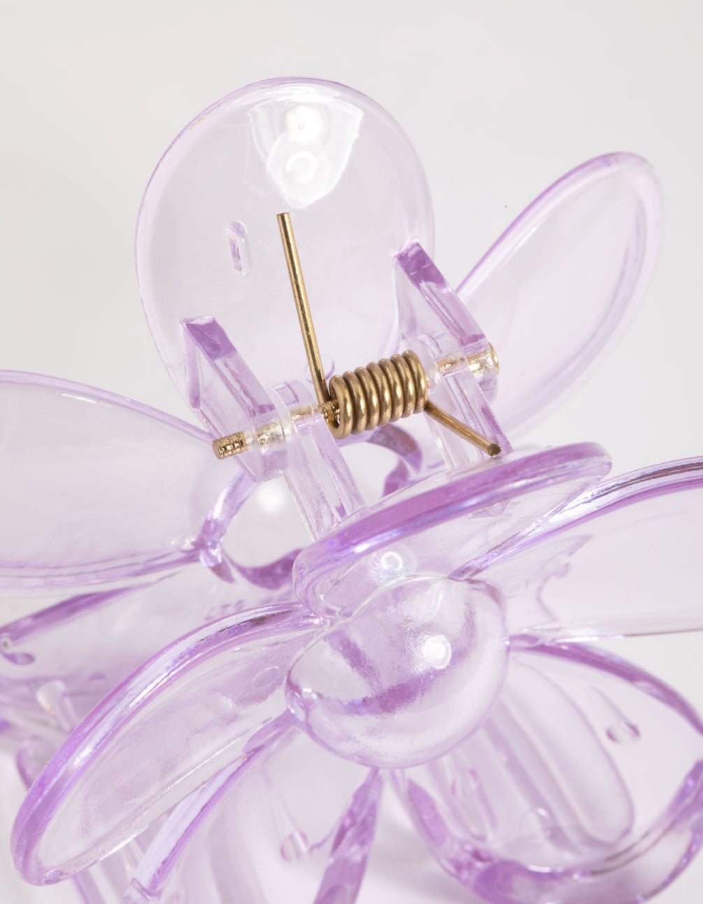 Kids Transparent Purple Daisy Flower Claw Clip