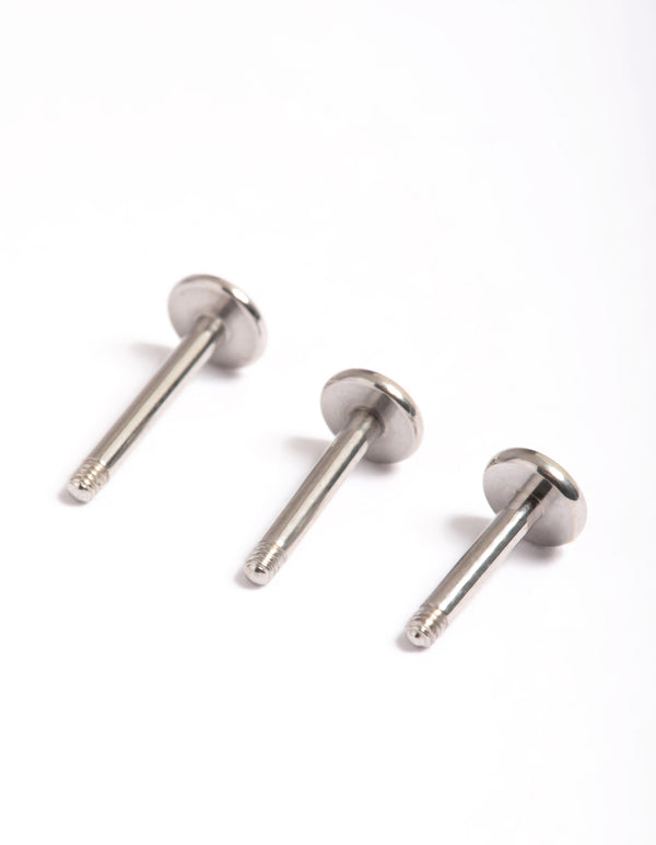 Surgical Steel External Flat Back