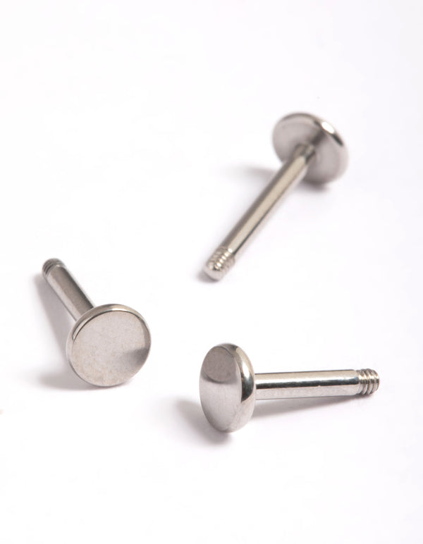 Surgical Steel External Flat Back