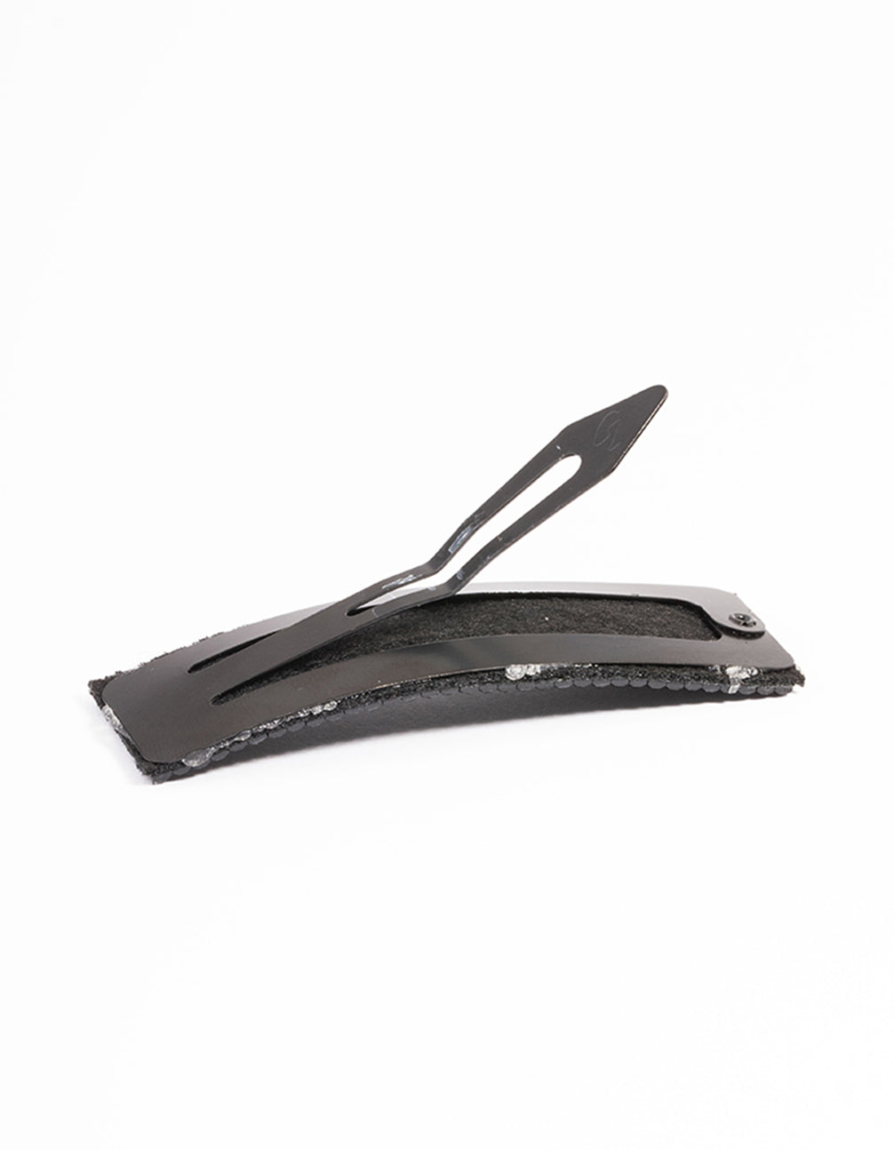 Black Large Diamante Clips