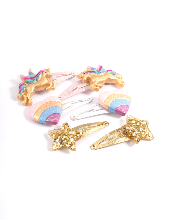 Kids Statement Unicorn Snaps 6-Pack