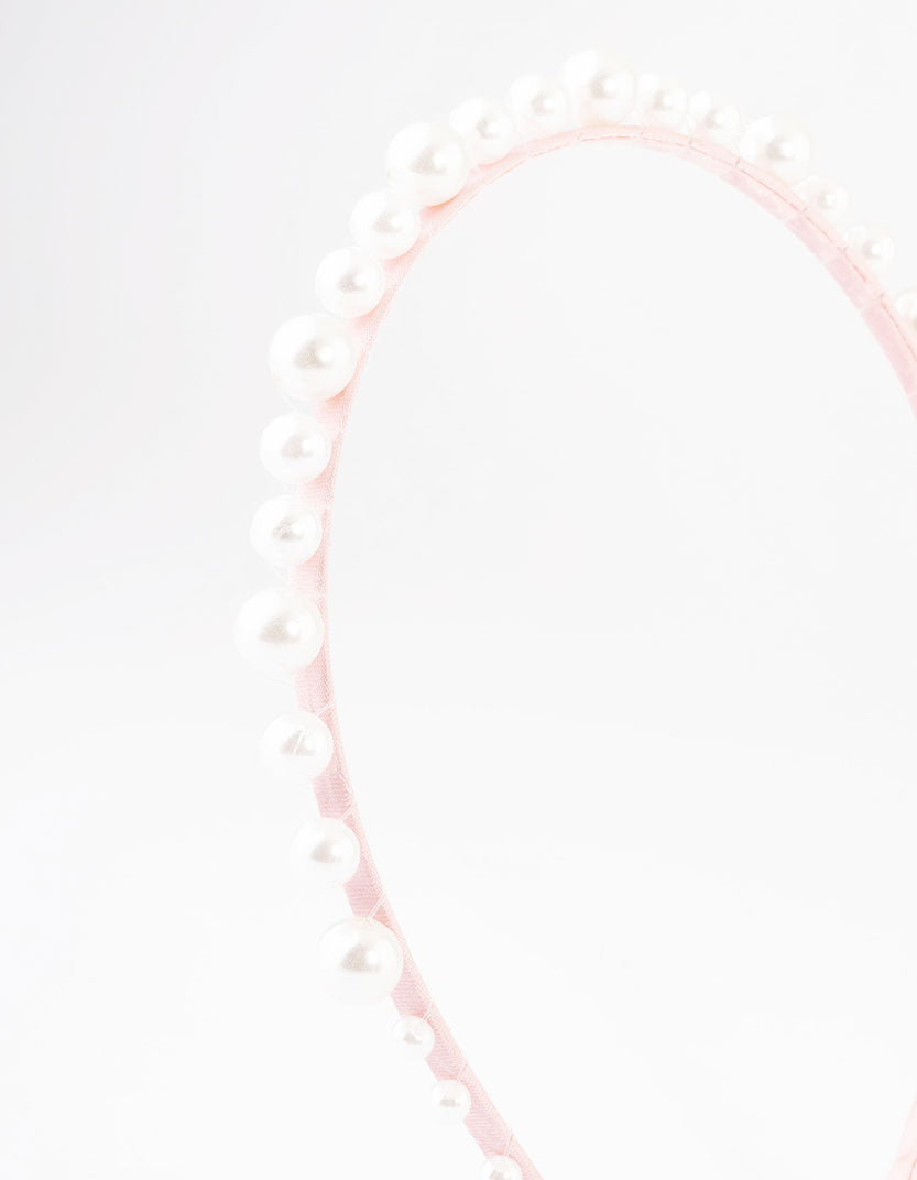 Kids Fabric Multi Size Pearl Headband