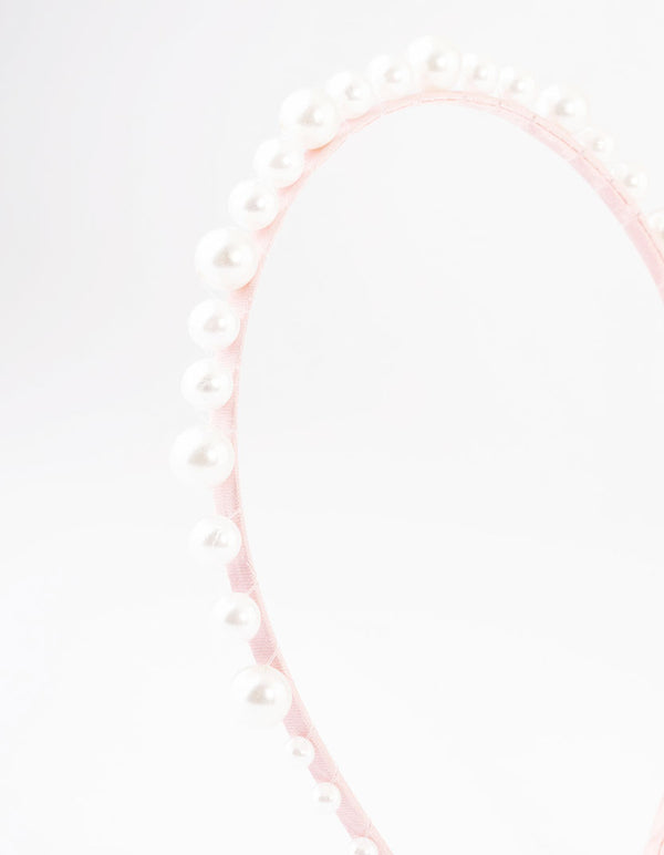 Kids Fabric Multi Size Pearl Headband